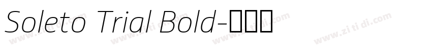 Soleto Trial Bold字体转换